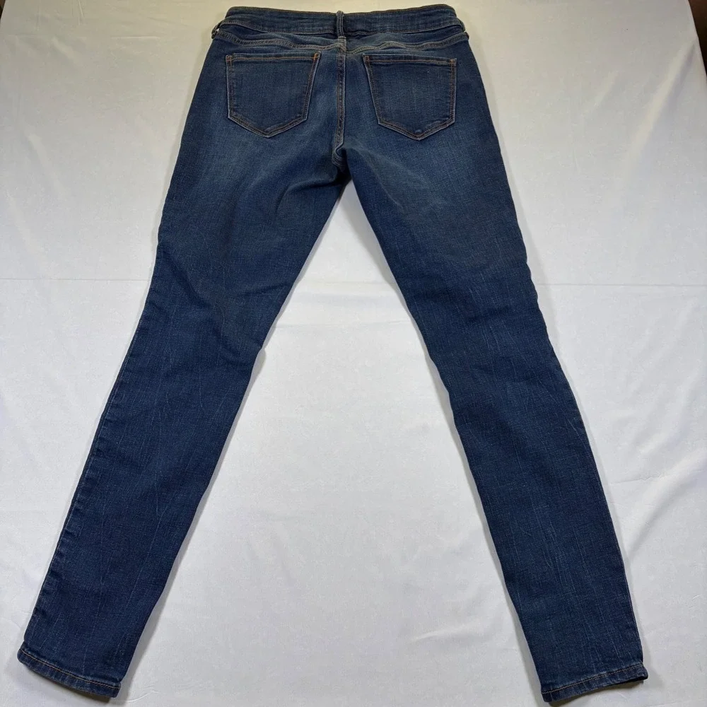 Old Navy Rockstar Super Skinny Jeans Distressed Dark Wash Denim Kids